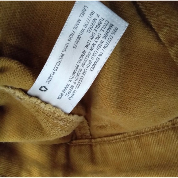 Universal Thread Mustard Yellow Wide Leg High Rise Cropped Pants Womens 12/31 - Picture 9 of 12